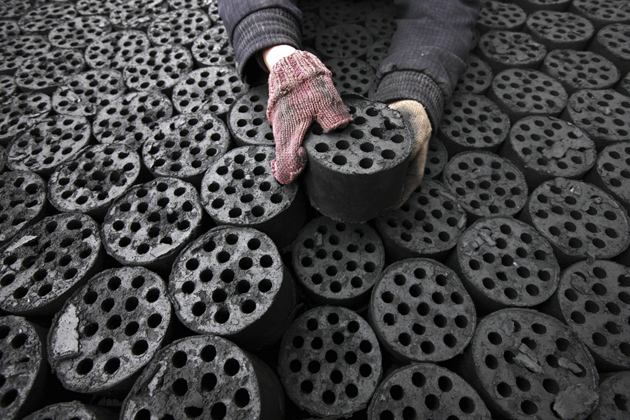 Coal pellets, Huaibei, Anhui province